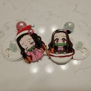 ［Kimetsu no Yaiba］Kamado Nezuko hair bangs set of 2
